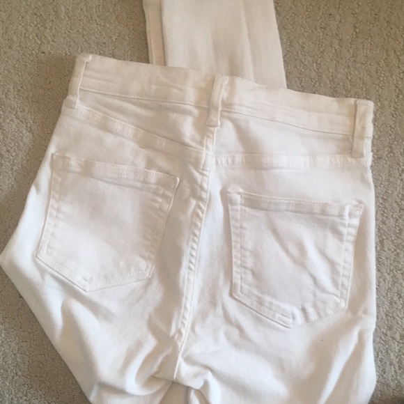 NWOT: Topshop Moto Jamie High Rise White Skinny Jeans, W26 L30 - Picture 10 of 14